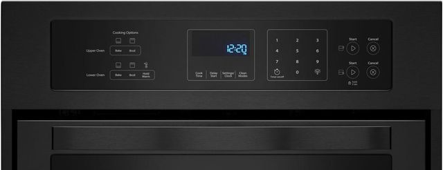 Whirlpool® 24" Black Electric Built In Double Oven-3
