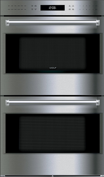 Wolf® E Series Professional 30" Stainless Steel Double Electric Wall Oven-0