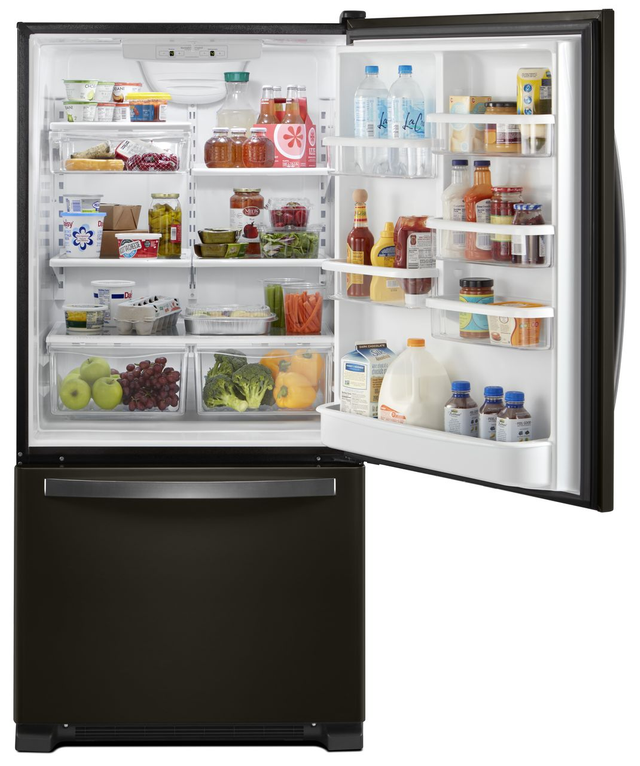 Whirlpool® 22.1 Cu. Ft. Black Stainless Steel Bottom Freezer Refrigerator 2