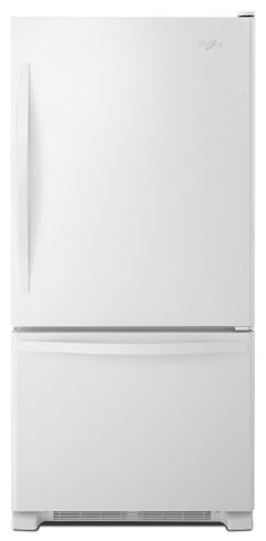Whirlpool® 18.5 Cu. Ft. White Bottom Freezer Refrigerator-WRB329DMBW