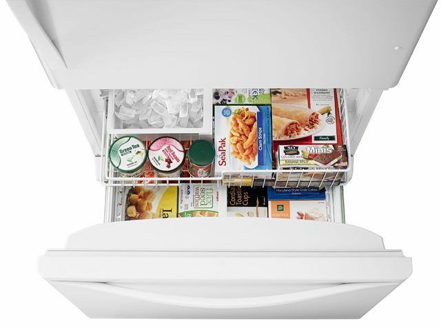 Whirlpool® 19 Cu. Ft. White Bottom Freezer Refrigerator 2