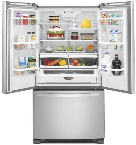 Whirlpool® 25 Cu Ft. French Door Refrigerator-Stainless Steel 1