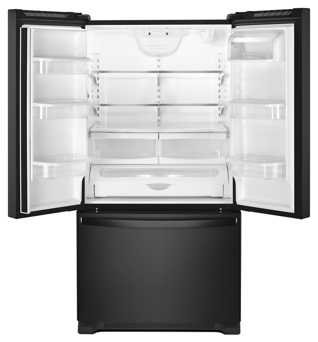 Whirlpool® 25.2 Cu. Ft. Black Wide French Door Refrigerator-1
