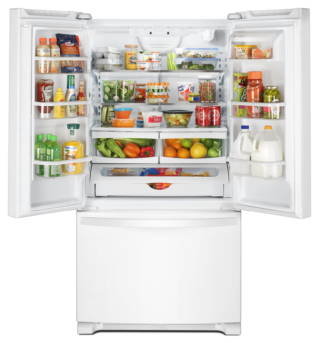 Whirlpool® 25.2 Cu. Ft. White French Door Refrigerator
