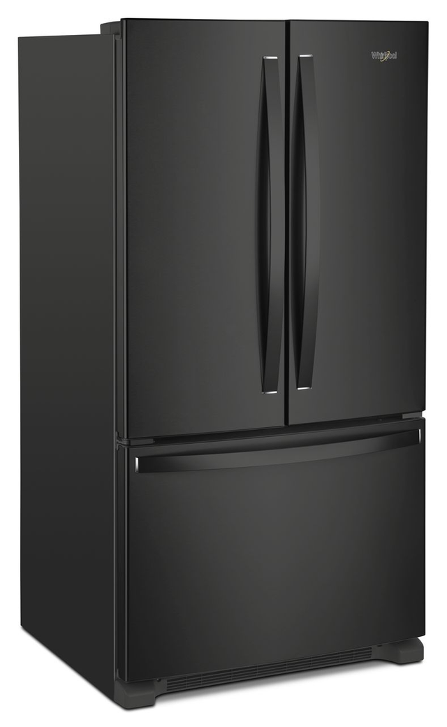Whirlpool® 20 Cu. Ft. Wide Counter Depth French Door Refrigerator-Black-WRF540CWHB-3
