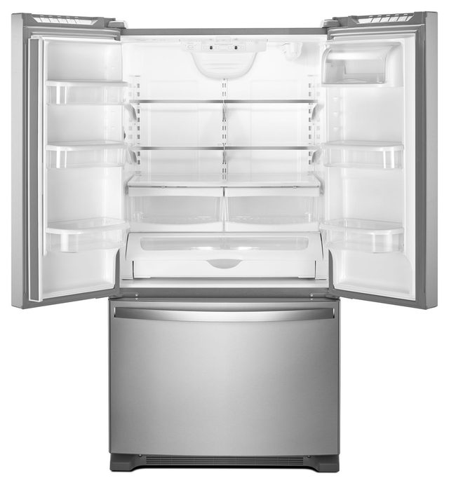 Réfrigérateur à portes françaises à profondeur de comptoir de 36 po Whirlpool® de 20,0 pi³ - Acier inoxydable résistant aux traces de doigts 2
