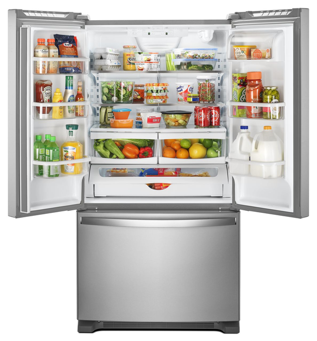 Réfrigérateur à portes françaises à profondeur de comptoir de 36 po Whirlpool® de 20,0 pi³ - Acier inoxydable résistant aux traces de doigts 3