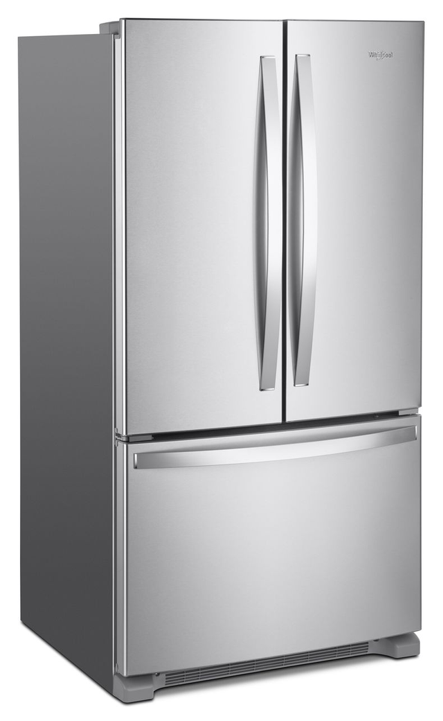Réfrigérateur à portes françaises à profondeur de comptoir de 36 po Whirlpool® de 20,0 pi³ - Acier inoxydable résistant aux traces de doigts 1