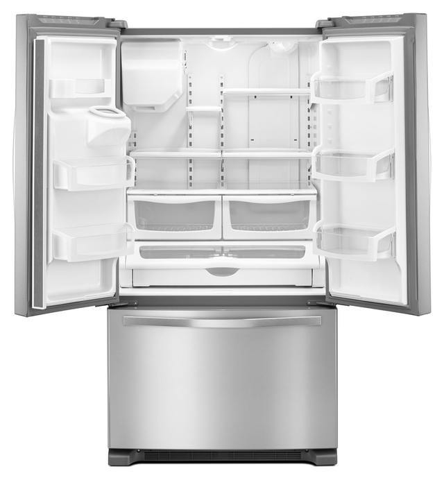 Réfrigérateur à portes françaises de 36 po Whirlpool® de 24,7 pi³ - Acier inoxydable résistant aux traces de doigts 1