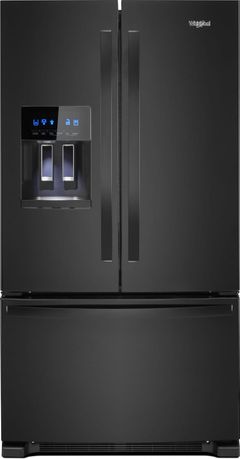 Whirlpool® 24.7 Cu. Ft. French Door Refrigerator-Black-WRF555SDHB
