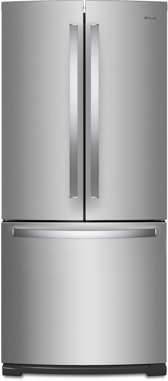 Whirlpool® 30 in. 19.7 Cu. Ft. French Door Refrigerator-Fingerprint Resistant Stainless Steel-0