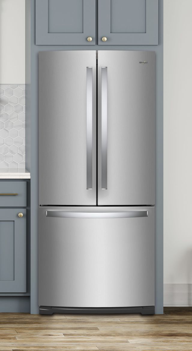 Whirlpool® 19.7 Cu. Ft. French Door Refrigerator-Fingerprint Resistant ...