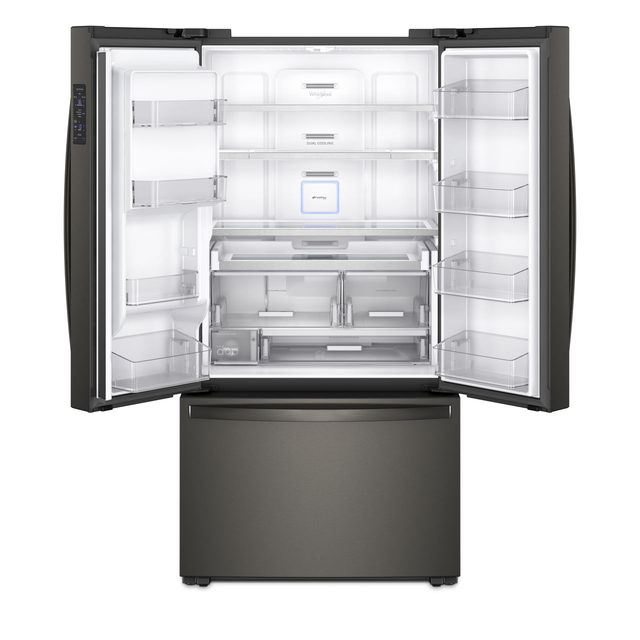 Whirlpool® 23.8 Cu. Ft. Counter Depth French Door Refrigerator-Fingerprint Resistant Black Stainless 2