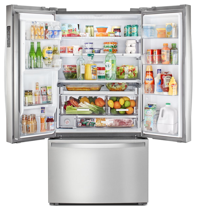 Réfrigérateur à portes françaises de 36 po Whirlpool® de 24,8 pi³ - Acier en inox résistant aux empreintes digitales 4