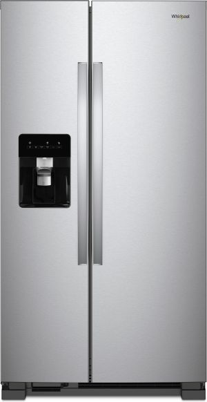 Whirlpool® 33 in. 21.4 Cu. Ft. Monochromatic Stainless Steel Side-By-Side Refrigerator
