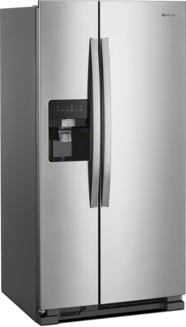 Whirlpool® 33 in. 21.4 Cu. Ft. Monochromatic Stainless Steel Side-By ...