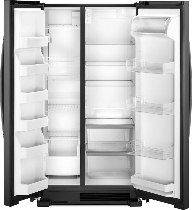 Whirlpool® 25.1 Cu. Ft. Monochromatic Stainless Steel Side-By-Side Refrigerator 3