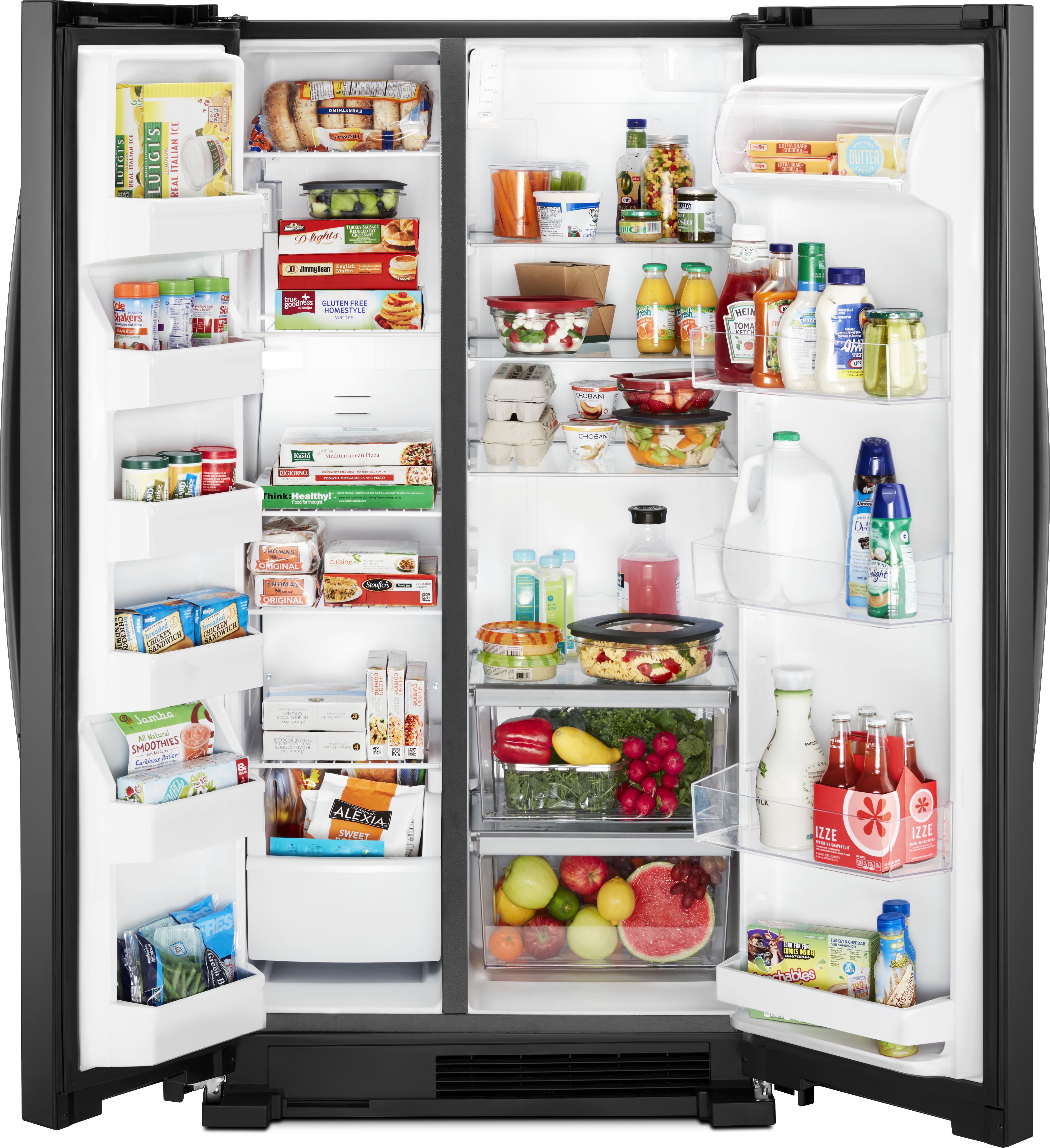 whirlpool 25.1 side by side refrigerator