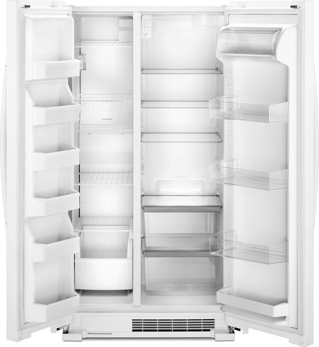 Whirlpool® 25.1 Cu. Ft. Monochromatic Stainless Steel Side-By-Side Refrigerator 3
