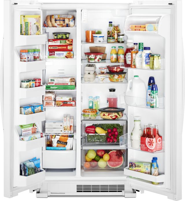 Whirlpool® 25.1 Cu. Ft. Side-By-Side Refrigerator-White 4