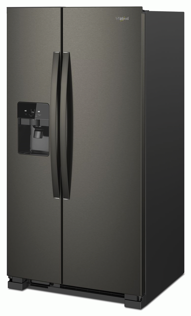 Réfrigérateur côte-à-côte de 33 po Whirlpool® de 21,4 pi³ - Acier inoxydable noir 2