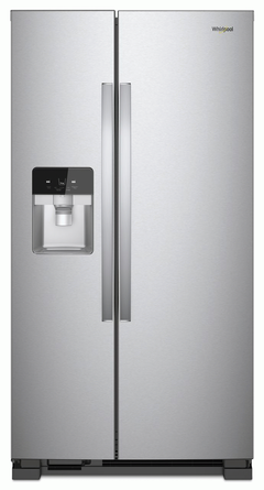Whirlpool® 24.6 Cu. Ft. Side-by-Side Refrigerator-Fingerprint Resistant Stainless Steel