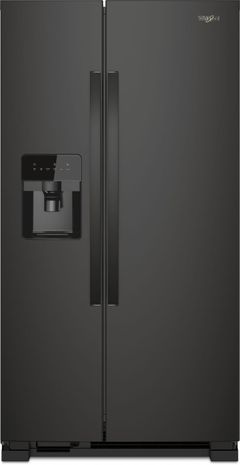 Whirlpool® 21 Cu. Ft. Side-By-Side Refrigerator-Black-WRS331SDHB