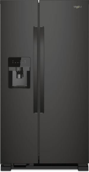 Whirlpool® 33 in. 21 Cu. Ft. Side-By-Side Refrigerator-Black