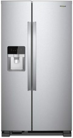Whirlpool® 21 Cu. Ft. Side-By-Side Refrigerator-Monochromatic Stainless Steel