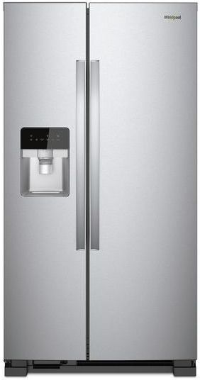 Whirlpool® 33 in. 21.4 Cu. Ft. Monochromatic Stainless Steel Side-By-Side Refrigerator