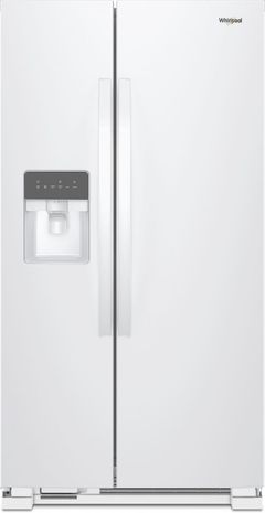 Réfrigérateur côte-à-côte de 33 po Whirlpool® de 21.4 pi³ - Blanc