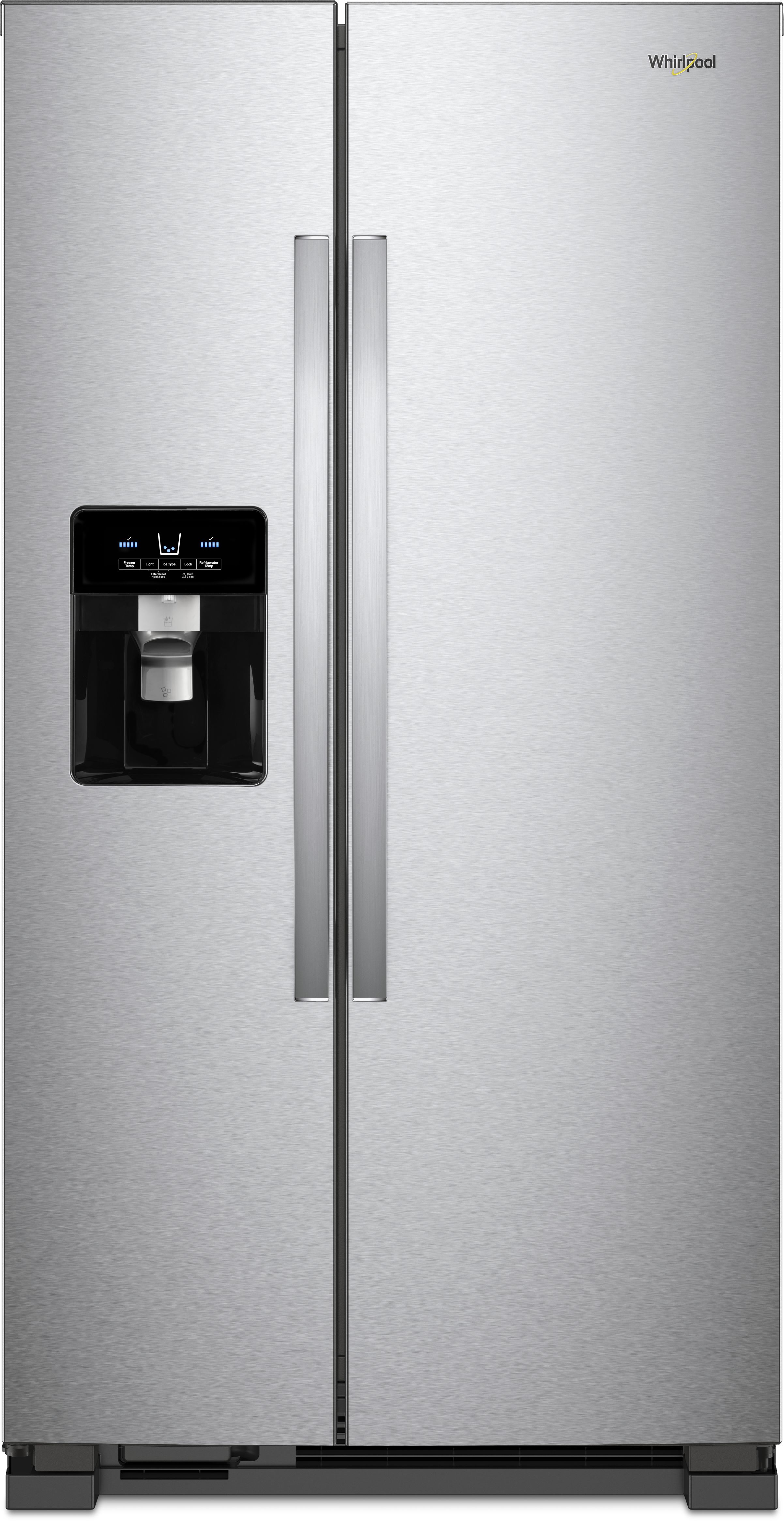 Whirlpool® 24.5 Cu. Ft. Monochromatic Stainless Steel Side-By-Side Refrigerator-WRS335SDHM