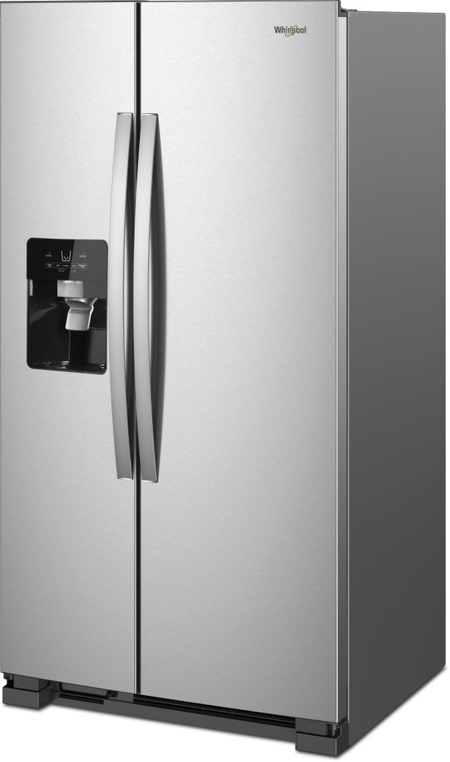 Whirlpool® 24.5 Cu. Ft. Monochromatic Stainless Steel Side-By-Side Refrigerator-1