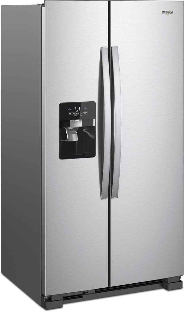 Whirlpool® 24.6 Cu. Ft. Monochromatic Stainless Steel Side-By-Side Refrigerator 2