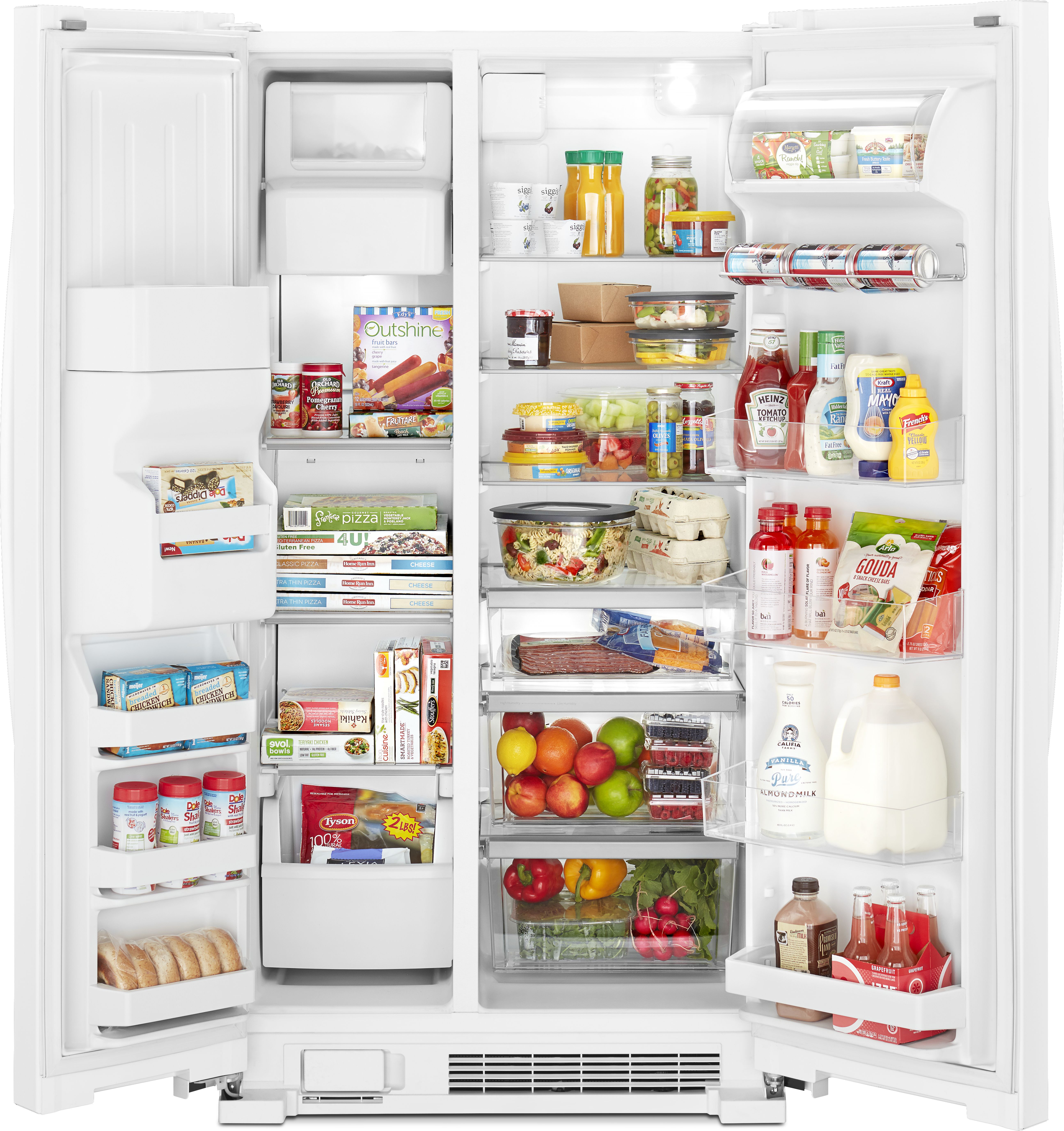 Whirlpool® 24.5 Cu. Ft. Side-By-Side Refrigerator-White | Big Sandy ...