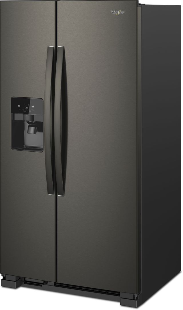 Whirlpool® 24.5 Cu. Ft. Fingerprint Resistant Black Stainless Side-by-Side Refrigerator 2