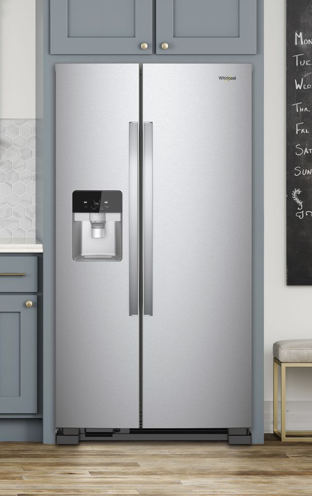 Whirlpool® 24.5 Cu. Ft. Fingerprint Resistant Stainless Steel Side-by-Side Refrigerator 50