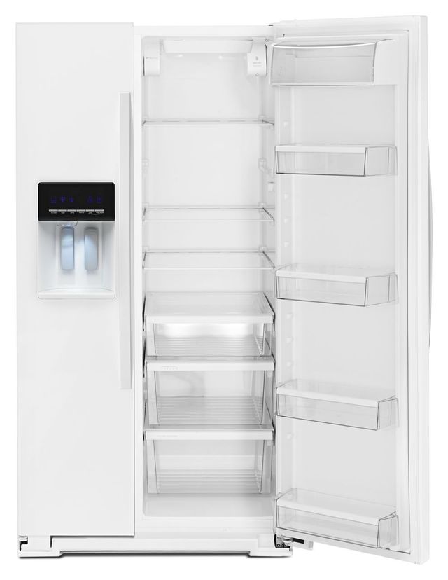 Whirlpool® 21 Cu. Ft. Counter Depth Side By Side Refrigerator-White 3