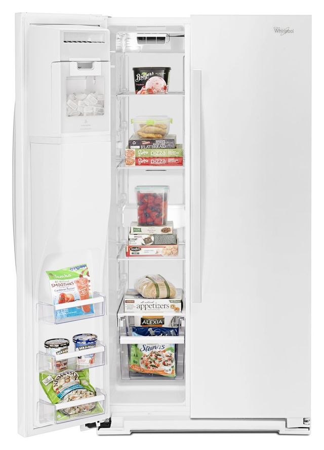 Whirlpool® 21 Cu. Ft. Counter Depth Side By Side Refrigerator-White 5