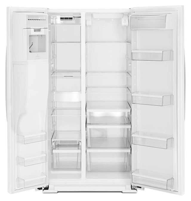 Whirlpool® 26 Cu. Ft. Side-by-Side Refrigerator-White 6