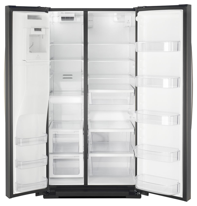 Whirlpool® 28.49 Cu. Ft. Side-by-Side Refrigerator-Black-1