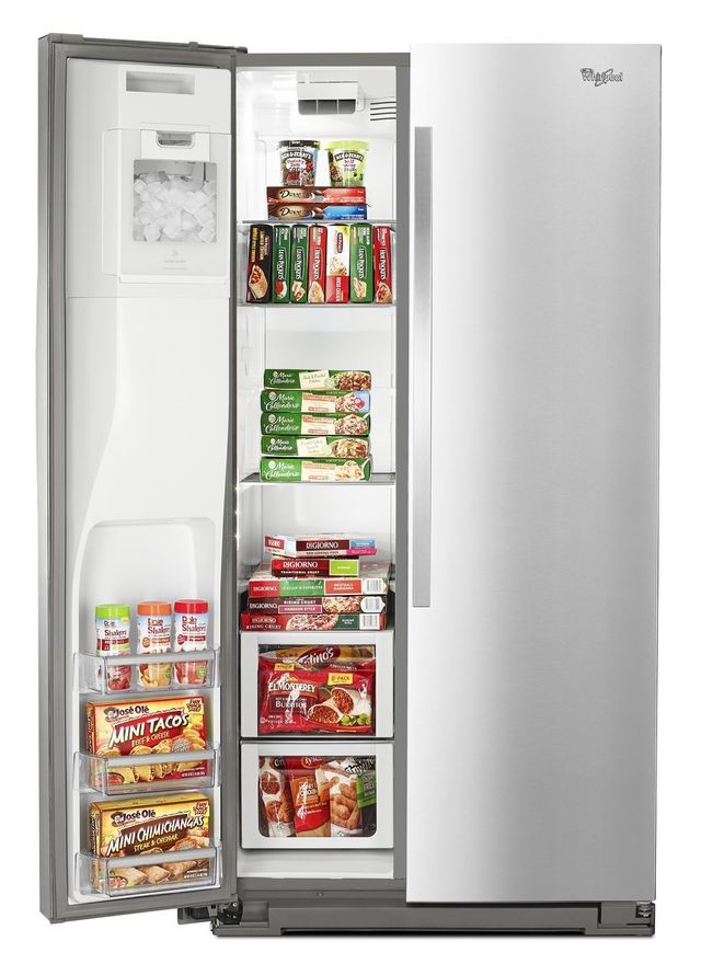 Whirlpool® 25.0 Cu. Ft. Side-By-Side Refrigerator-Monochromatic Stainless Steel 8