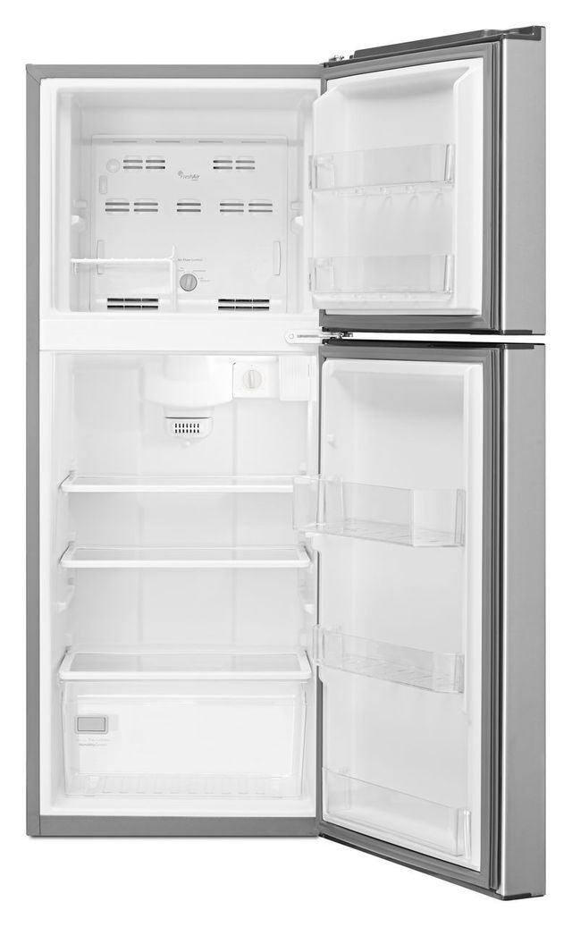 Whirlpool® 11.0 Cu. Ft. Top Freezer Refrigerator-Monochromatic Stainless Steel 3