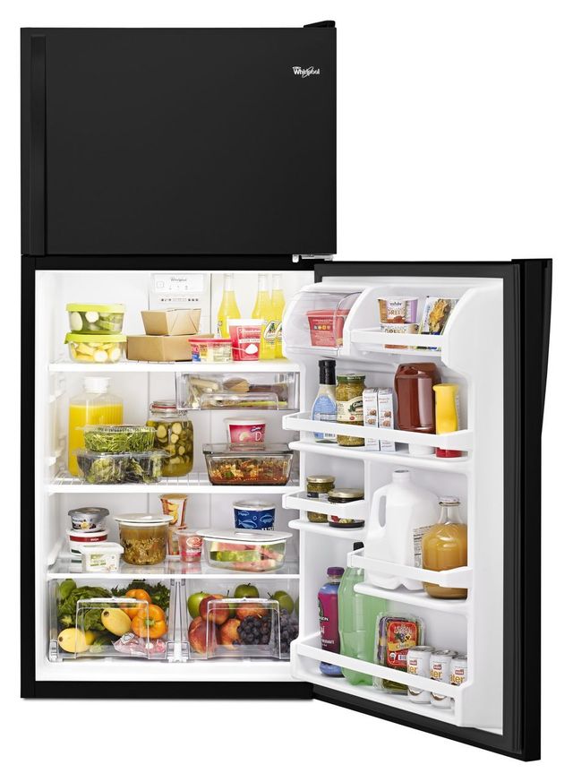 Whirlpool® 18.2 Cu. Ft. Black Top Freezer Refrigerator 6