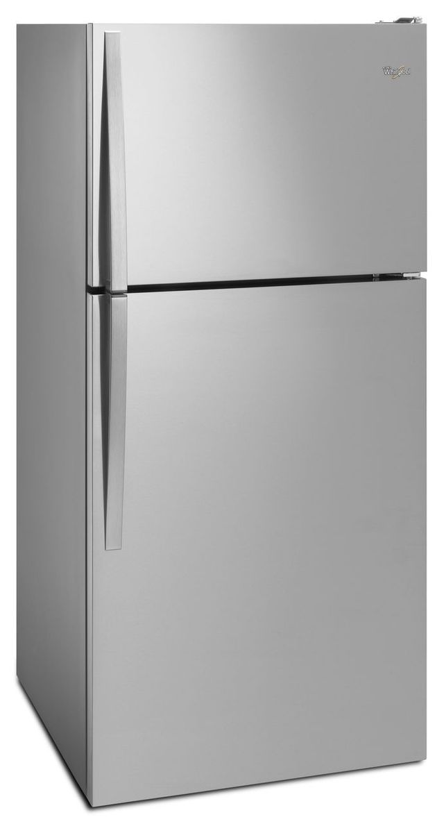 Whirlpool® 18.2 Cu. Ft. Monochromatic Stainless Steel Top Freezer Refrigerator 4