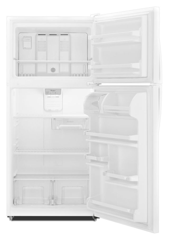 Whirlpool® 18.2 Cu. Ft. White Top Freezer Refrigerator-WRT138FZDW-1