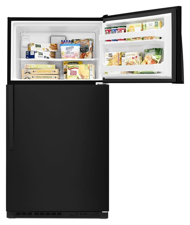 Whirlpool® 20.5 Cu. Ft. Top Freezer Refrigerator-Black-1