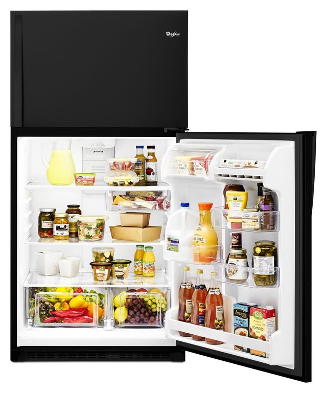 Whirlpool® 20.5 Cu. Ft. Black Top Freezer Refrigerator | Spencer's TV ...