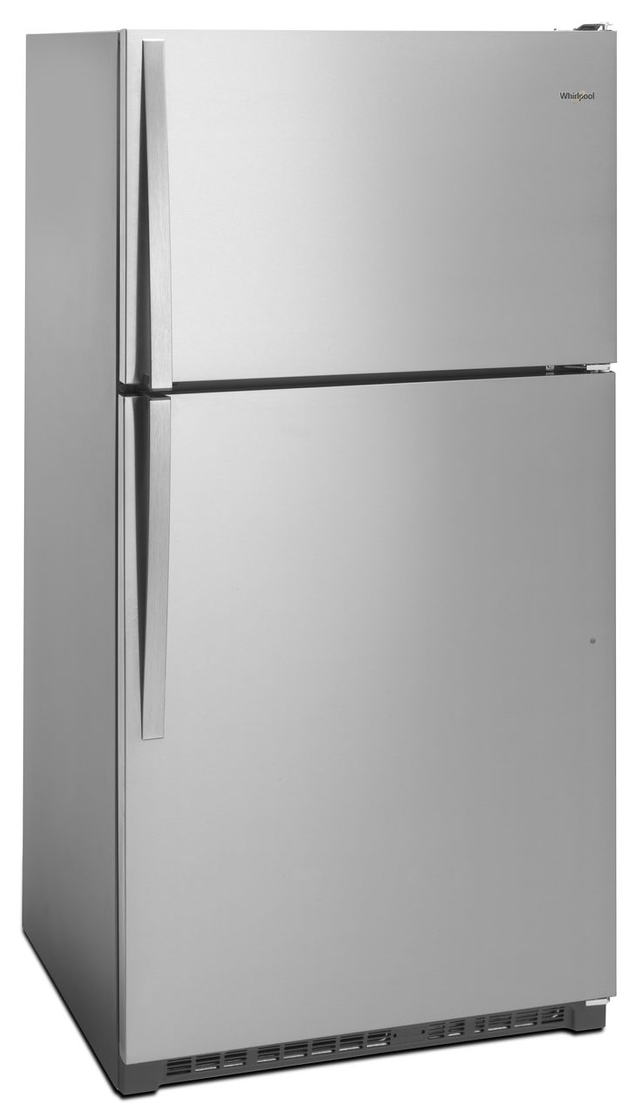 Whirlpool® 20.5 Cu. Ft. Monochromatic Stainless Steel Top Freezer Refrigerator 35