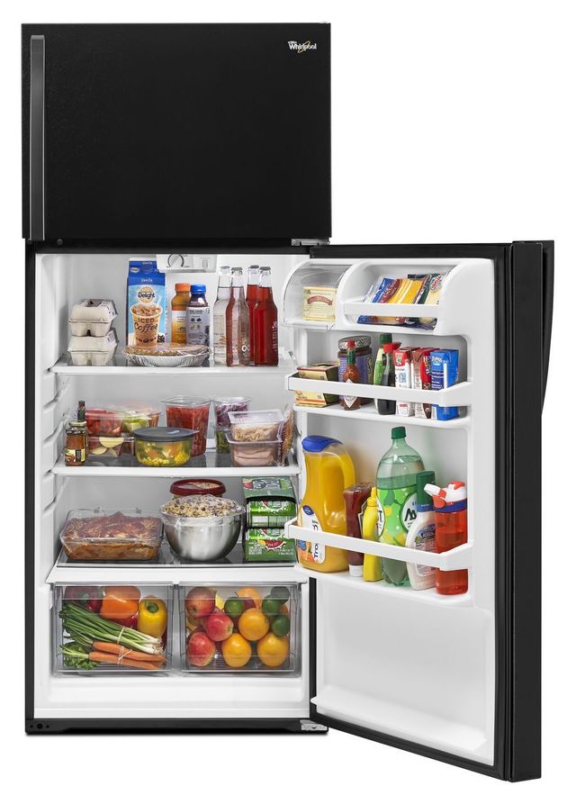 Whirlpool® 14.33 Cu.Ft. Top Freezer Refrigerator-Black 2